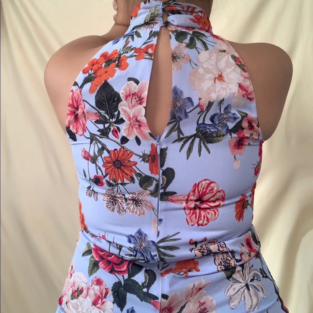 Vince Camuto Bow Neck Floral Dress - Picture 6 of 8